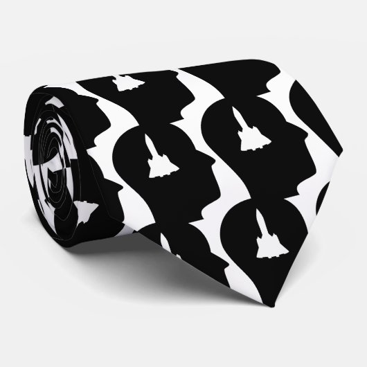 Cravate Réflexion sur l'ingénierie aérospatiale (Roulé)