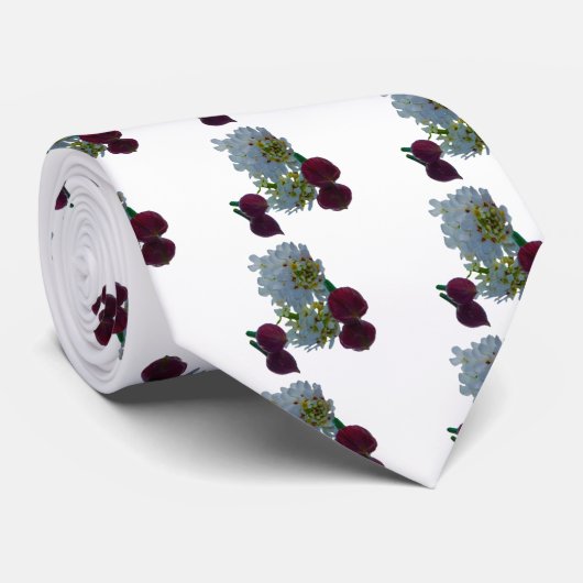Cravate Réflexions florales (Roulé)