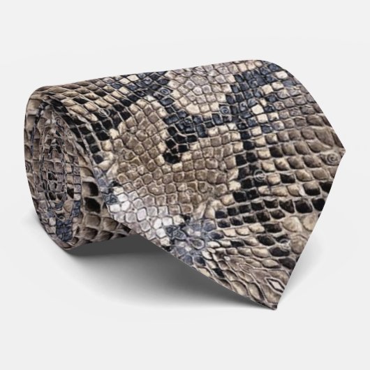 Cravate Regard de peau de serpent (Roulé)