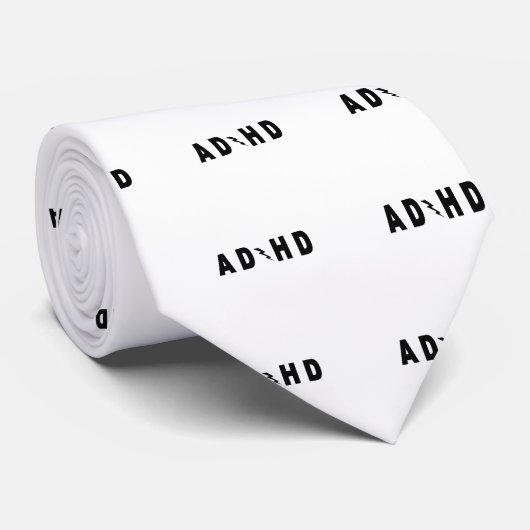 Cravate Regard de route d'ACDC TDAH hé un écureuil ! (Roulé)