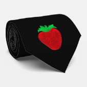 Cravate Regard vintage de fraise (Roulé)