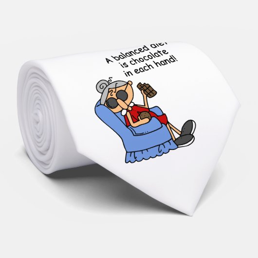 Cravate Régime équilibré de chocolat (Roulé)