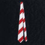 Cravate régimentaire blanche et cramoisie de<br><div class="desc">Vous regarderez classiquement chics portant cette cravatte diagonal-rayée blanche et cramoisie.</div>