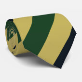 Cravate régimentaire de la marine verte et de l'or (Roulé)