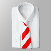 Cravate régimentaire rouge et blanche de rayure (Attaché)