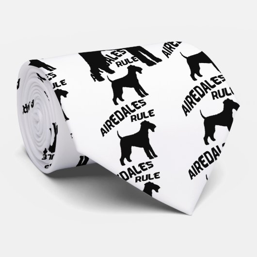 Cravate Règle d'Airedales (Roulé)
