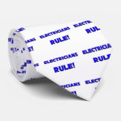 Cravate Règle d'électriciens ! (Roulé)