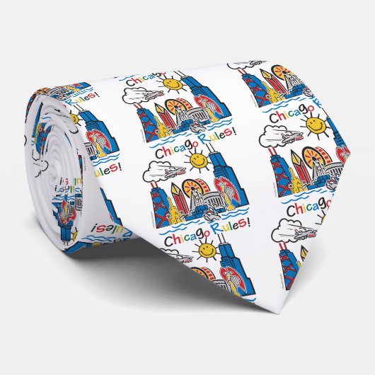 Cravate Règles de Chicago (Roulé)