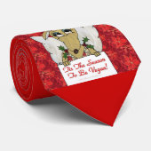 Cravate Reindeer Angel C'est la saison d'être Vegan (Roulé)