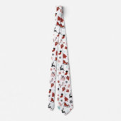 Cravate Reindeer Sleigh Christmas Pine Trees (Dos)