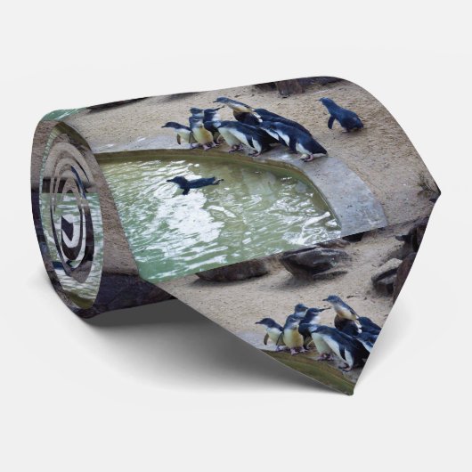 Cravate Relais de pingouin : Équipe de natation de pingoui (Roulé)