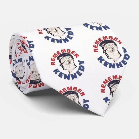 Cravate Remember Kennedy necktie (Roulé)