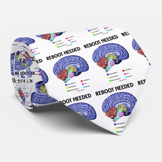 Cravate Remise à zéro requise (humour anatomique de (Roulé)