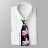 Cravate Remo rose Prada "couronnent" des fleurs (de (Attaché)