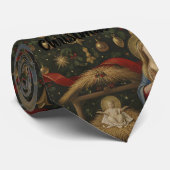 Cravate Renaissance Nativity Santa Silk Finish Tie (Roulé)