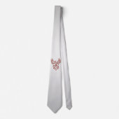 Cravate Renait Phoenix Rouge Argent (Devant)
