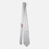 Cravate Renait Phoenix Rouge Argent (Dos)