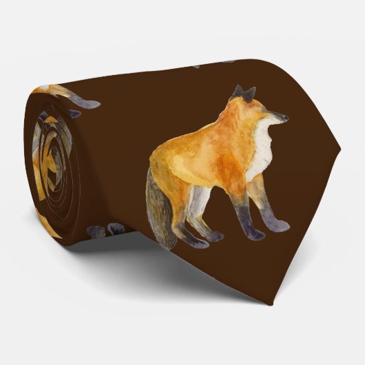 Cravate Renard rouge (Roulé)