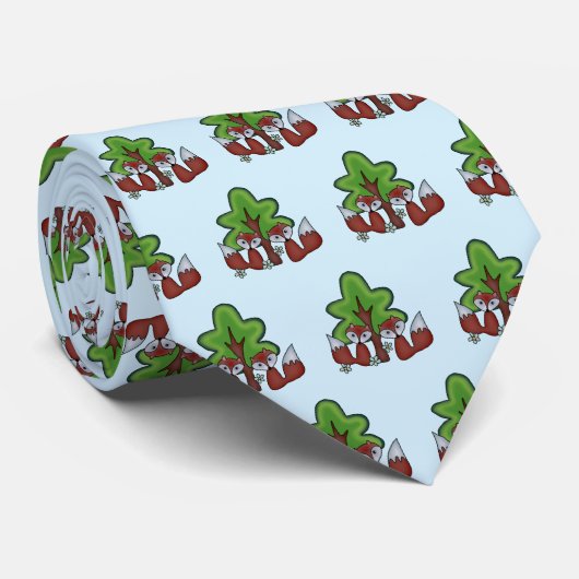 Cravate Renards (Roulé)