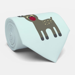 Cravate Renne flairé rouge