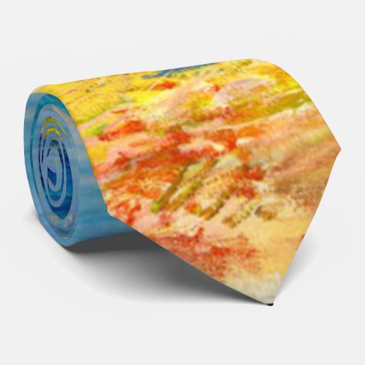 Cravate Renoir - L'Estaque, célèbre peinture, (Roulé)