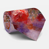 Cravate Renoir : Roses par la fenêtre (Roulé)