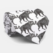 Cravate repérée d'hyène (Roulé)