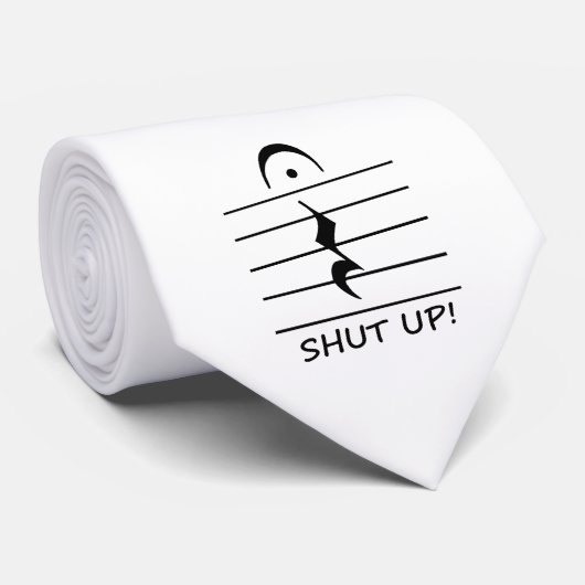 Cravate Repos de notation musicale avec fermé (Roulé)