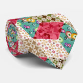 Cravate Repose de courtepointe patchwork Abstraite (Roulé)