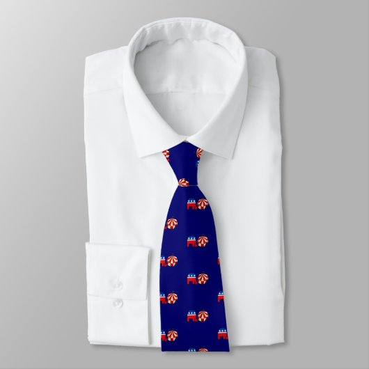 Cravate Republican Circus Elephant Tie (Attaché)