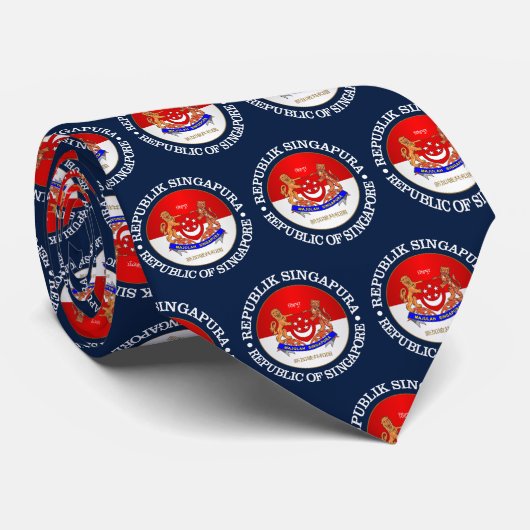Cravate République de Singapour (Roulé)