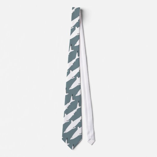 Cravate requin sauvage blanc (Devant)