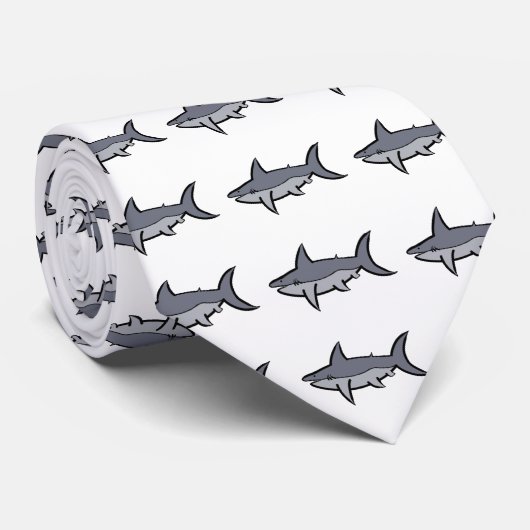Cravate Requins (Roulé)