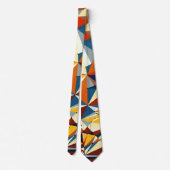 Cravate Réseau de triangles multicolores (Dos)