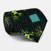 Cravate Réseau neuronal - Noir (Roulé)