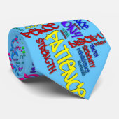 Cravate Respect, gentillesse, confiance… Art de mot de (Roulé)