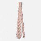 Cravate Ressort rose Peach Plaid (Devant)