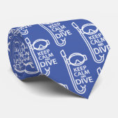 Cravate Restez calme et plongez (Roulé)