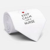 Cravate Restez calme Je suis infirmière (Roulé)