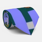 Cravate résumé dans le bleu (Roulé)