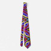 Cravate Résumé géométrique multicolore (Dos)