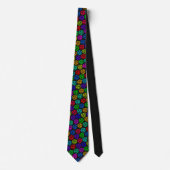 Cravate Retro 70s Vinyl Record 45 Custom Necktie Tie (Devant)