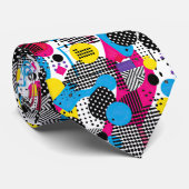 Cravate Retro 80s Custom Tie – Elegant Fashion (Roulé)