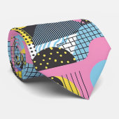 Cravate Retro 80s Custom Tie – Elegant Fashion (Roulé)