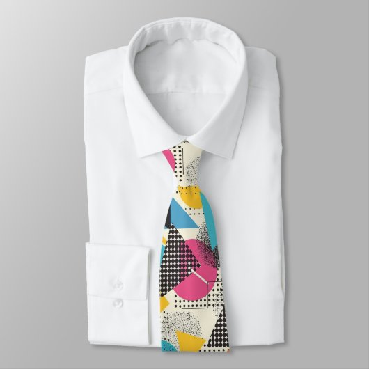Cravate Retro 80s Custom Tie – Elegant Fashion (Attaché)