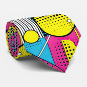 Cravate Retro 80s Custom Tie – Elegant Fashion (Roulé)