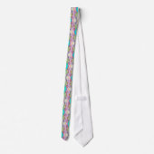 Cravate Retro 80s Miami Pastel Kaleidoscope Imprimer (Dos)