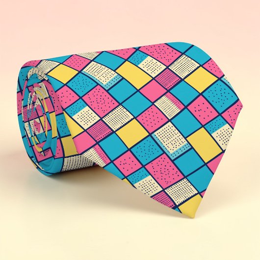 Cravate Retro 80s Pop Culture Custom Necktie