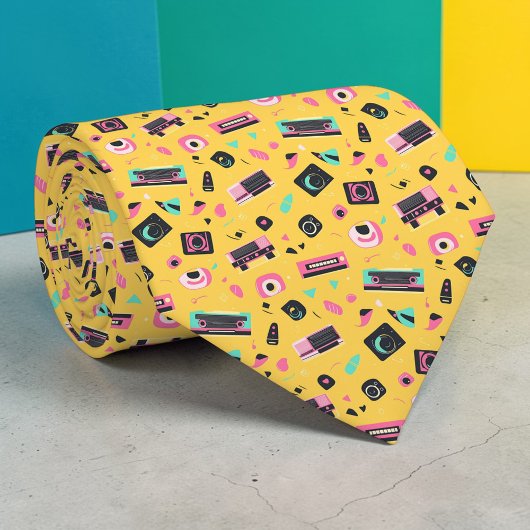 Cravate Retro 80s Pop Culture Custom Necktie