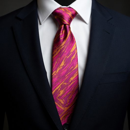 Cravate Retro Abstract Marble Necktie